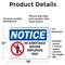 Signmission No Admittance Employees Only OSHA Notice Sign, Vinyl Decal, 18in W x 12in L, 2PK OS-2PACK-NS-D-1218-L-15982 - alternate 6